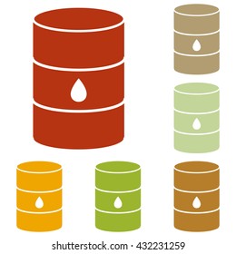 Oil barrel sign