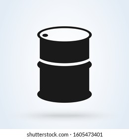 oil barrel Simple vector modern icon design illustration.