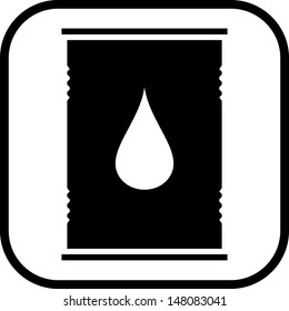 Oil barrel vector icon