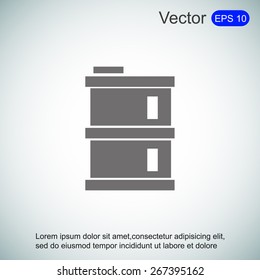 oil barrel vector icon