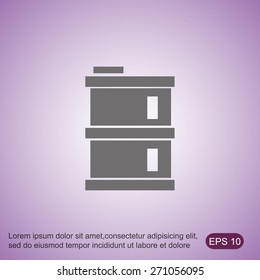 oil barrel vector icon