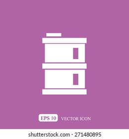 oil barrel vector icon