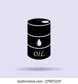 Oil barrel vector icon