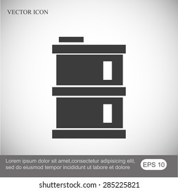 oil barrel vector icon