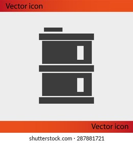 oil barrel vector icon