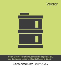 oil barrel vector icon 