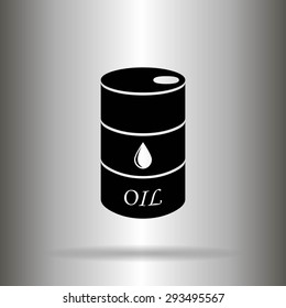 Oil barrel vector icon