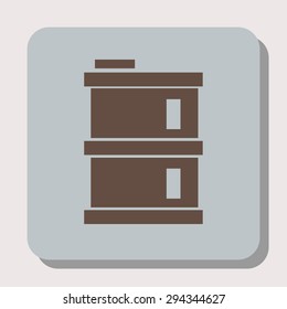 oil barrel vector icon 