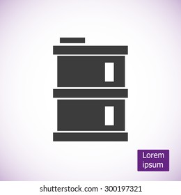 oil barrel vector icon