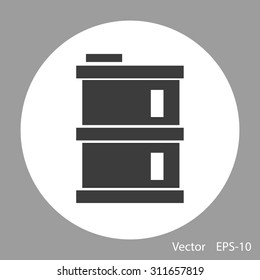 oil barrel vector icon