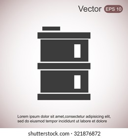 oil barrel vector icon