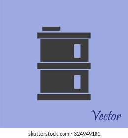 oil barrel vector icon