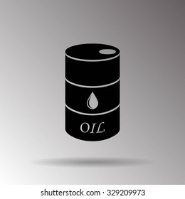 Oil barrel vector icon
