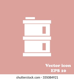 oil barrel vector icon