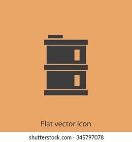 oil barrel vector icon