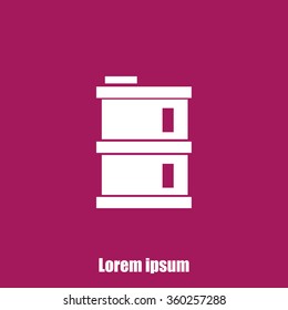 oil barrel vector icon