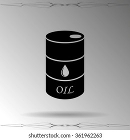 Oil barrel vector icon