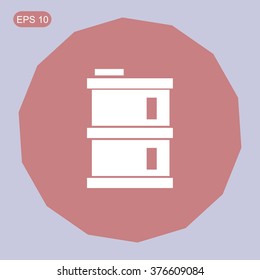 oil barrel vector icon