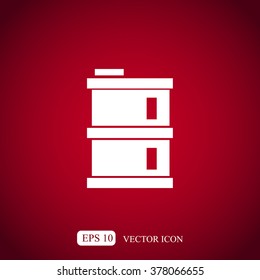 oil barrel vector icon