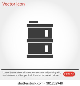 oil barrel vector icon
