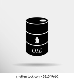 Oil barrel vector icon