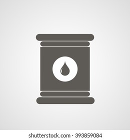 Oil barrel vector icon