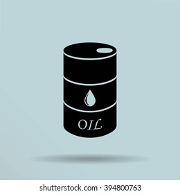 Oil barrel vector icon