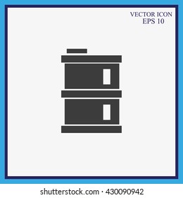 oil barrel vector icon
