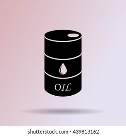 Oil barrel vector icon