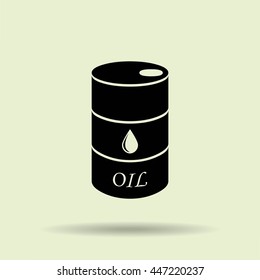 Oil barrel vector icon