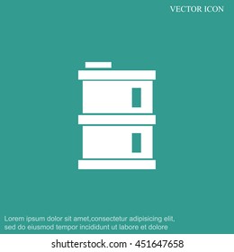 oil barrel vector icon
