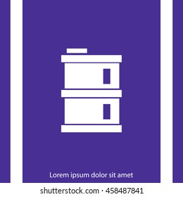 oil barrel vector icon