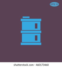 oil barrel vector icon