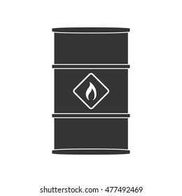 Oil barrel vector icon