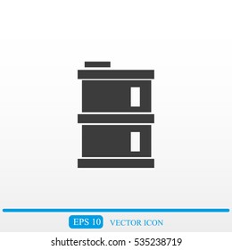 oil barrel vector icon