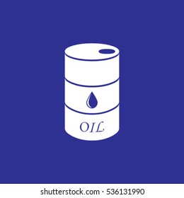 Oil barrel vector icon