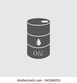 Oil barrel vector icon