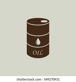 Oil barrel vector icon