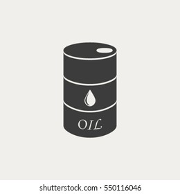 Oil barrel vector icon