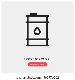 Oil barrel vector icon