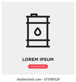 Oil barrel vector icon