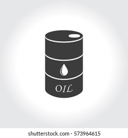 Oil barrel vector icon