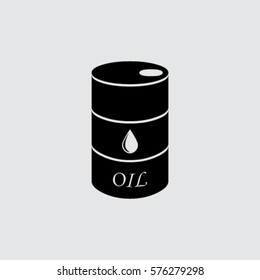 Oil barrel vector icon