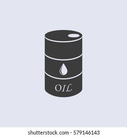 Oil barrel vector icon