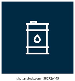 Oil barrel vector icon