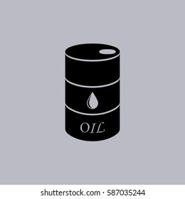 Oil barrel vector icon