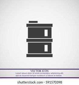 oil barrel vector icon