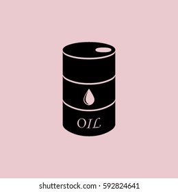 Oil barrel vector icon