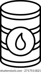 Icono de Vector de barril de aceite. Se puede utilizar para aplicaciones de impresión, móviles y de Web.