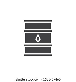 Oil barrel vector icon. filled flat sign for mobile concept and web design. oil gallon simple solid icon. Symbol, logo illustration. Pixel perfect vector graphics